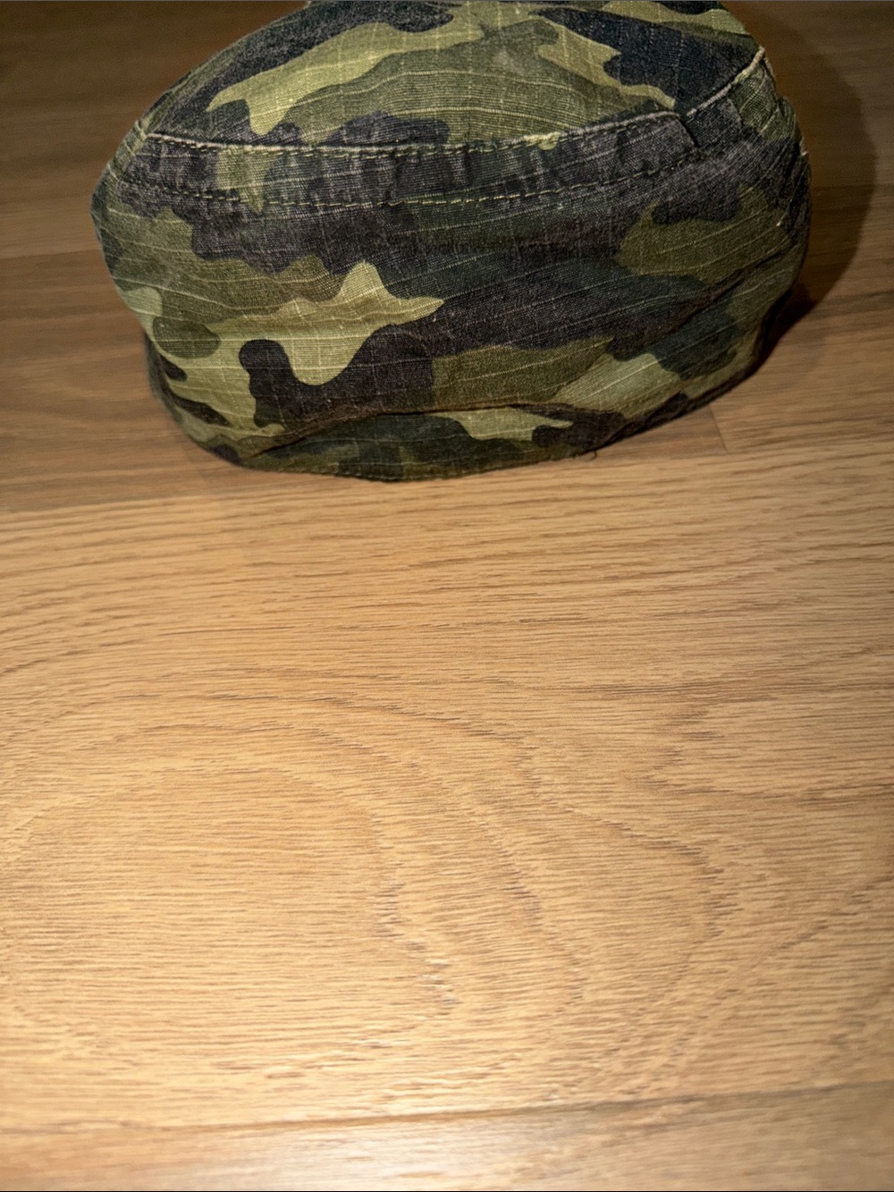 Camo Women's Camo Print Field Cap - Olive Green & Black - Picture 3 of 4